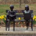 The Jackson Friends of the Library have donated and installed a sculpture to represent the library diversity, reading encouragement and utilizing technology.